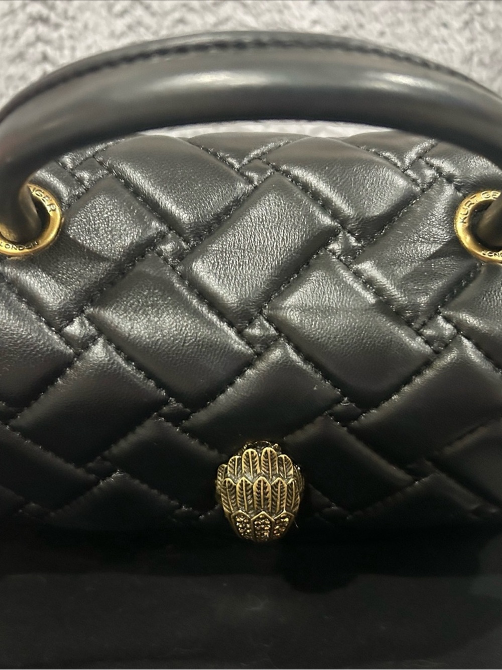 Kurt Geiger London Black Leather Kensington Top Handle Crossbody Handbag - Picture 12 of 14